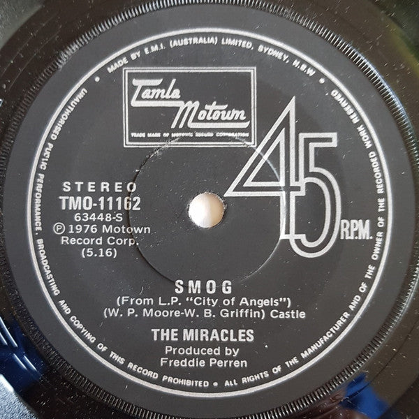 The Miracles : Night Life (7", Single, Promo)