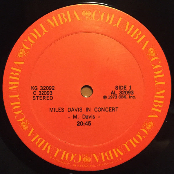 Miles Davis : In Concert (2xLP, Album, Ter)