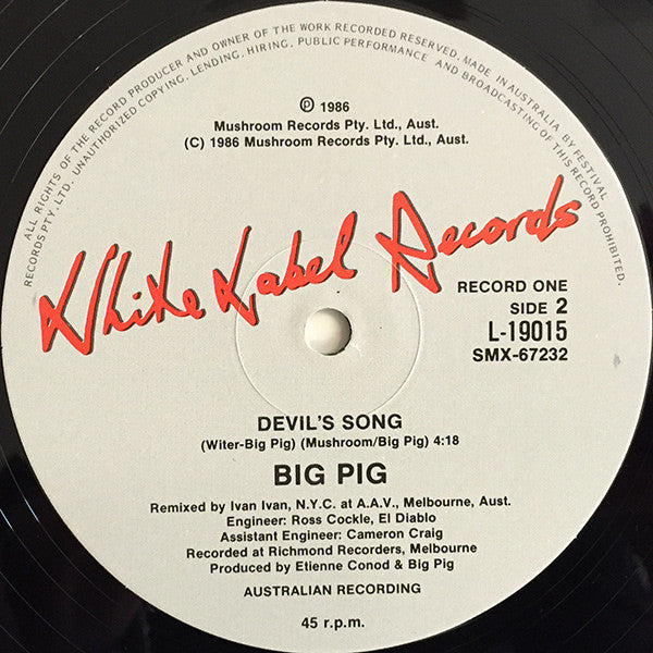 Big Pig : Big Pig (2x12", EP, Gat)