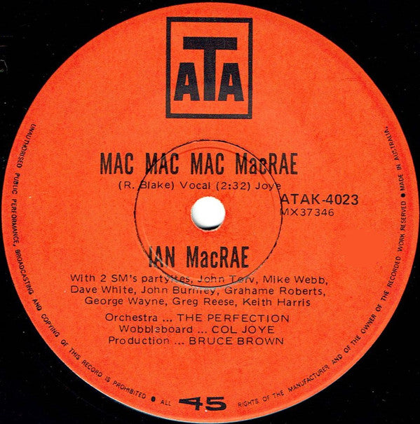 John Torv : What Have They Done To My Song Ma (7", Single)