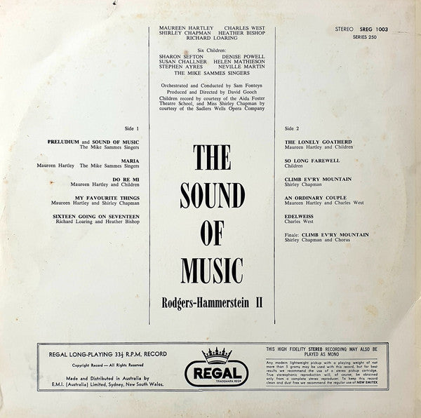 Sam Fonteyn : The Sound Of Music (LP, Album)