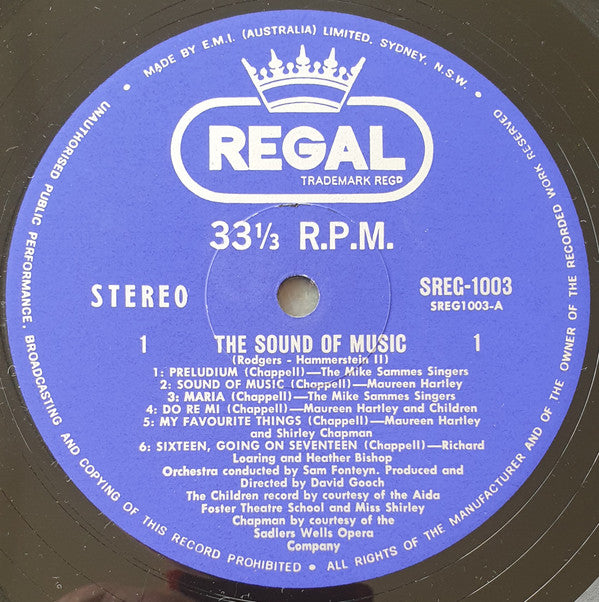 Sam Fonteyn : The Sound Of Music (LP, Album)