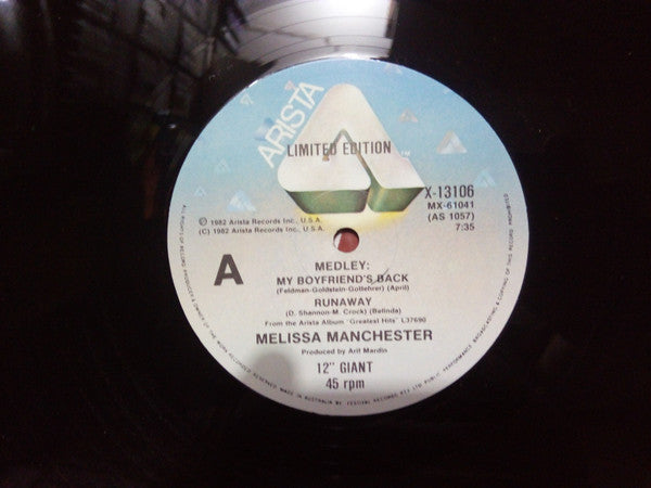 Melissa Manchester : My Boyfriend's Back (12", Ltd)