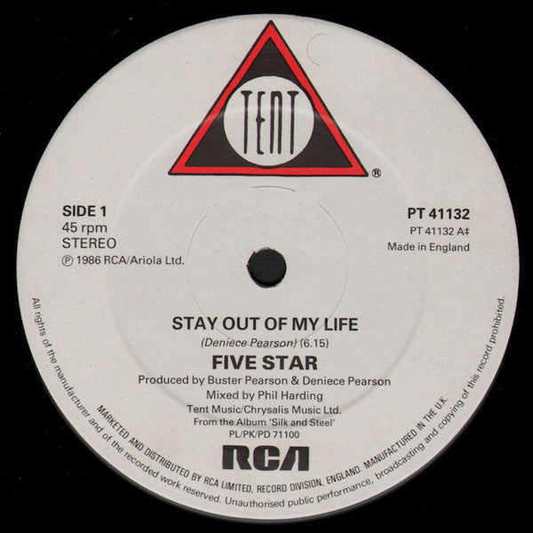 Five Star : Stay Out Of My Life (12", Single)