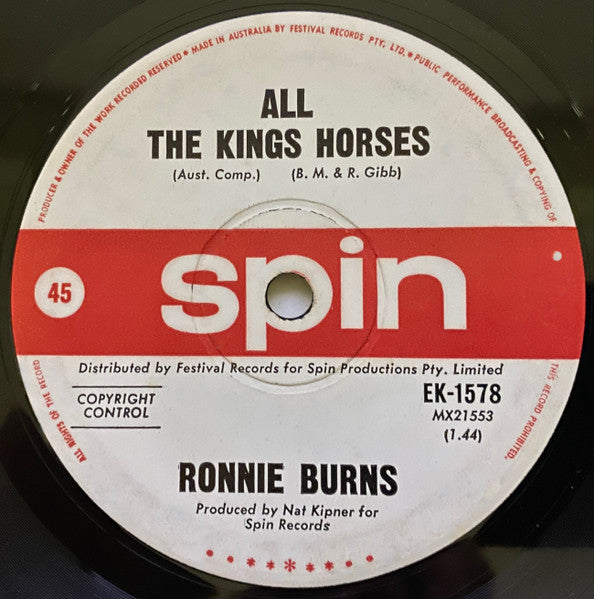 Ronnie Burns : Coalman (7", Single)