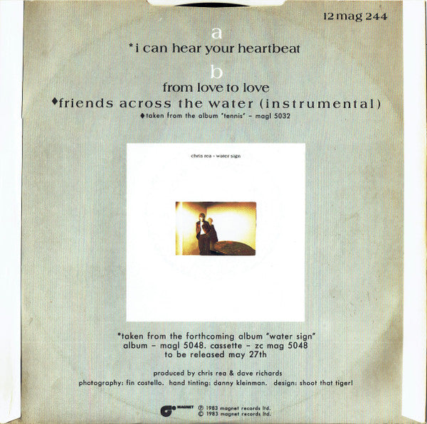 Chris Rea : I Can Hear Your Heartbeat (12", Single, Whi)