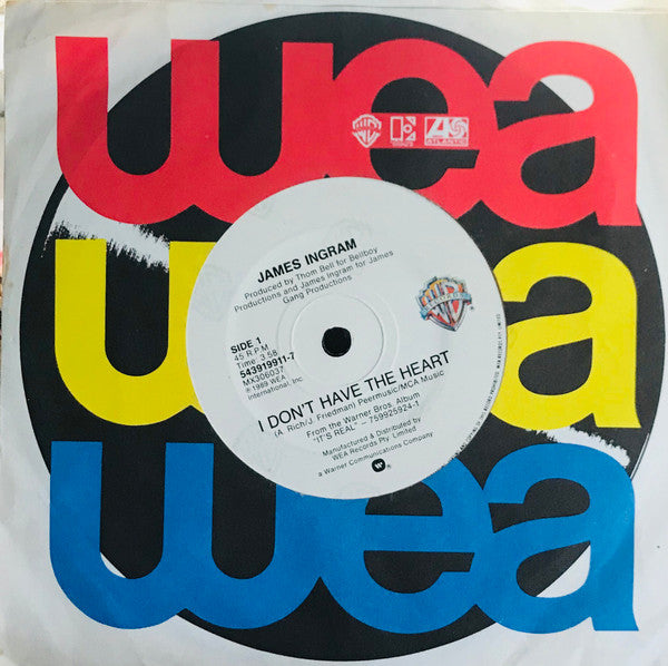 James Ingram : I Don't Have The Heart (7", Single)