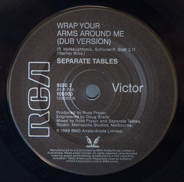 Separate Tables : Wrap Your Arms Around Me (7", Single)