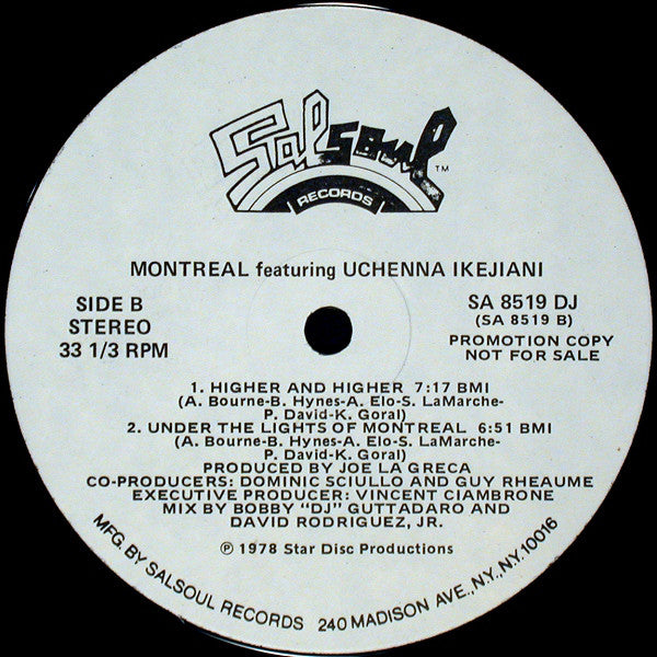 Montreal (2) Featuring Uchenna Ikejiani : Montreal Featuring Uchenna Ikejiani (LP, Album, Promo)