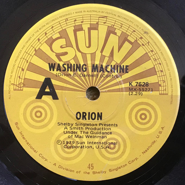Orion (23) : Washing Machine (7", Single)