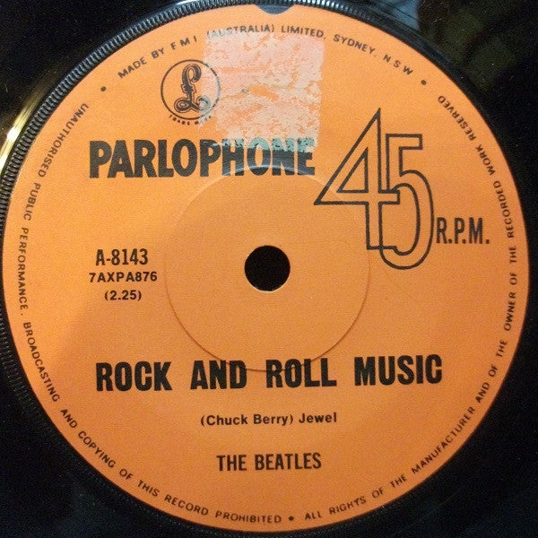 The Beatles : Rock And Roll Music (7", Single, RE)