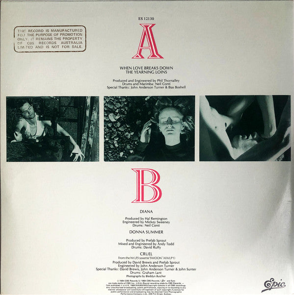 Prefab Sprout : When Love Breaks Down (12", Promo)