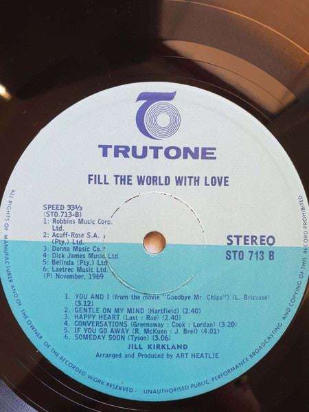 Jill Kirkland : Fill The World With Love (LP, Album)