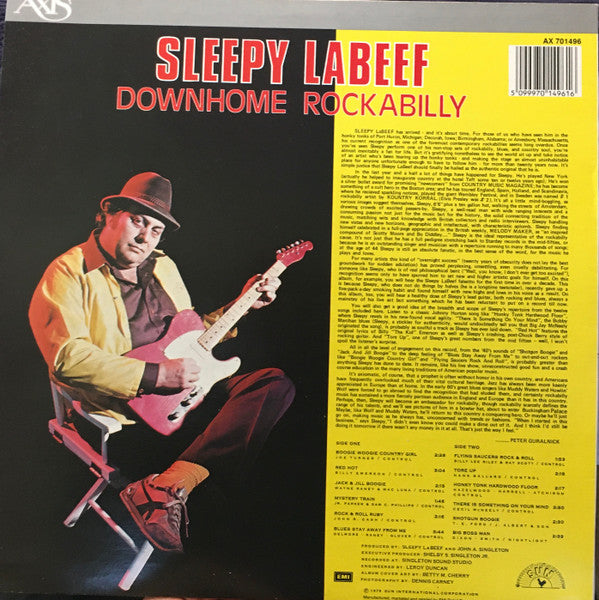 Sleepy La Beef : Downhome Rockabilly (LP, Album, RE)