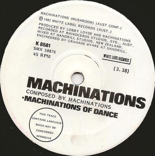 Machinations : Average Inadequacy / Machinations Of Dance (7", Ltd)