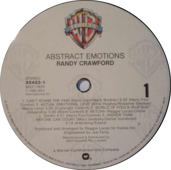 Randy Crawford : Abstract Emotions (LP)