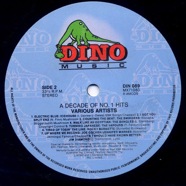 Various : A Decade Of No.1 Hits (LP, Comp)