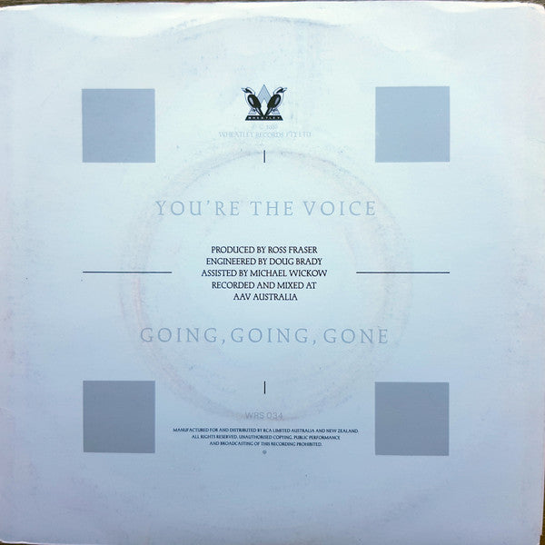 John Farnham : You're The Voice (7", Single)
