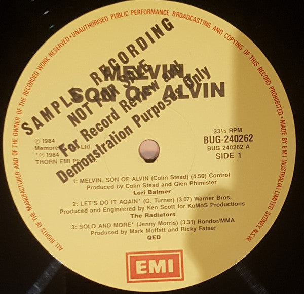 Various : Melvin Son Of Alvin New Motion Picture Soundtrack (LP, Album)
