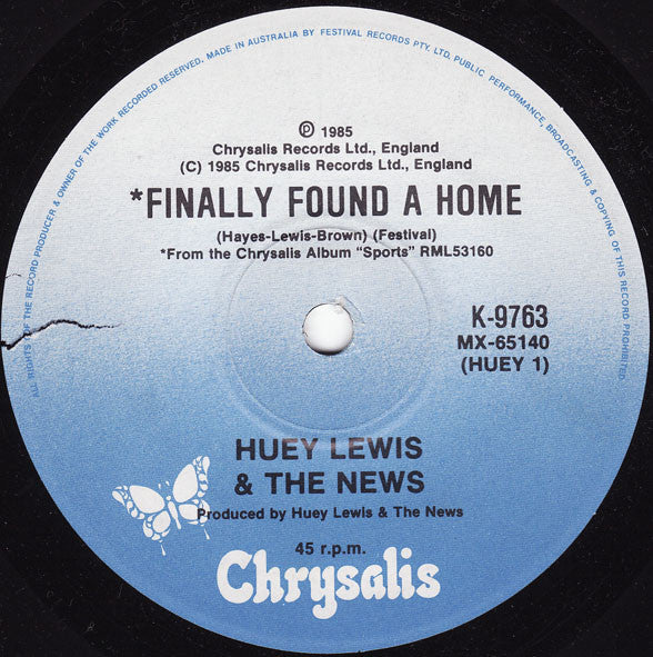 Huey Lewis & The News : Power Of Love (7", Single)