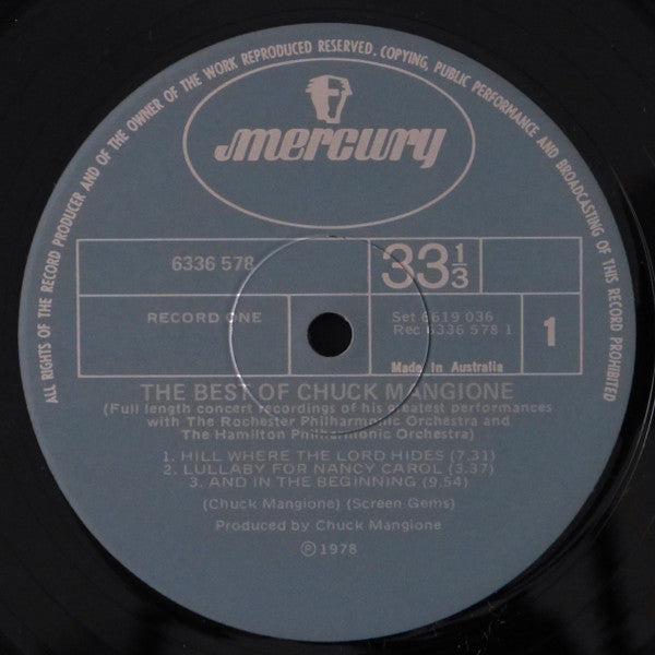 Chuck Mangione : The Best Of Chuck Mangione (2xLP, Comp)