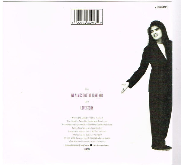 Tanita Tikaram : We Almost Got It Together (7", Single)