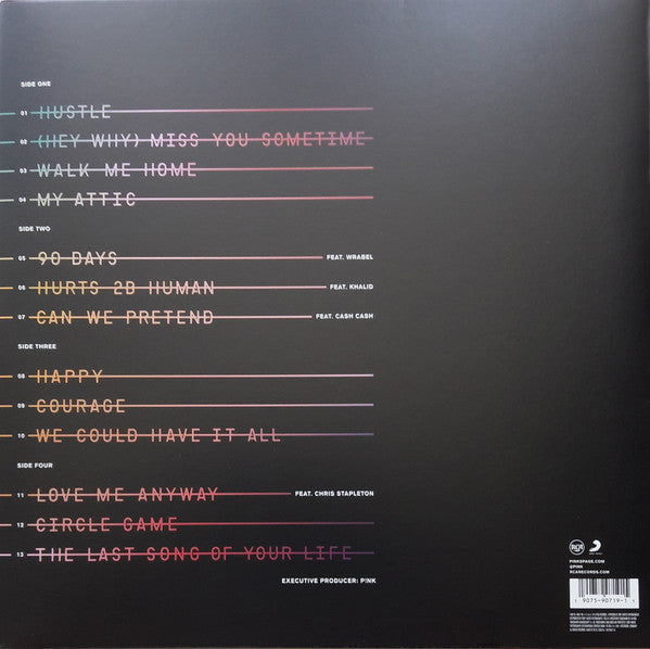 P!NK : Hurts 2B Human (2xLP, Album)