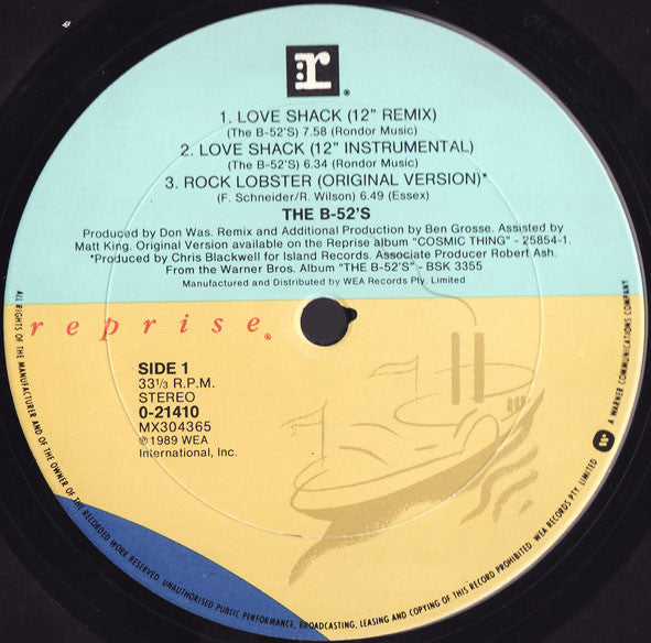 The B-52's : Love Shack (12")