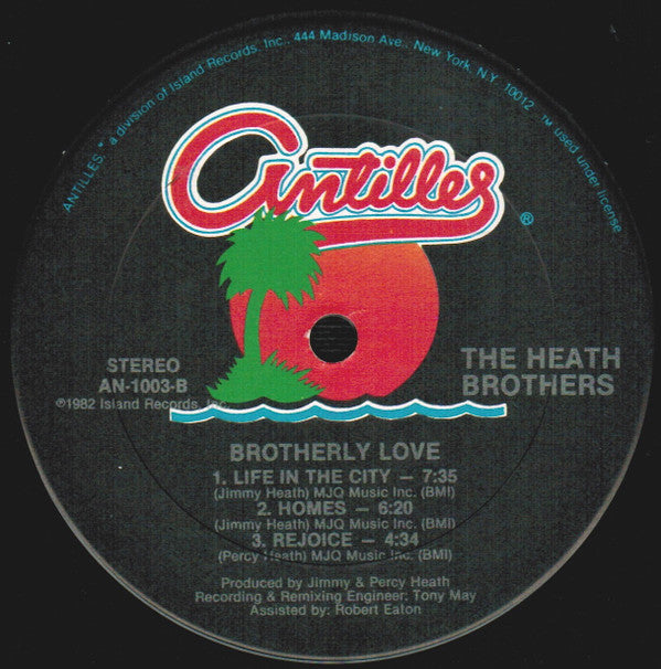 Heath Brothers* : Brotherly Love (LP, Album, Hau)