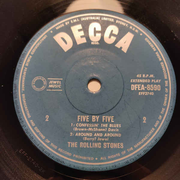 The Rolling Stones : Five By Five (7", EP, Mono)