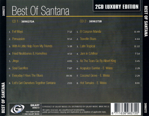 Santana : Best Of Santana (2xCD, Comp, Sli)