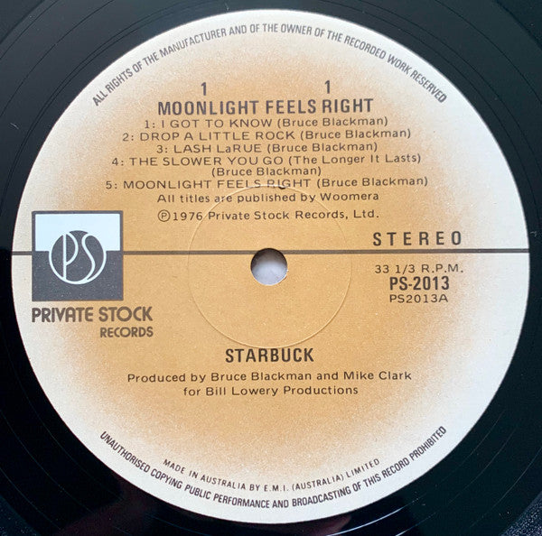 Starbuck (2) : Moonlight Feels Right (LP, Album)
