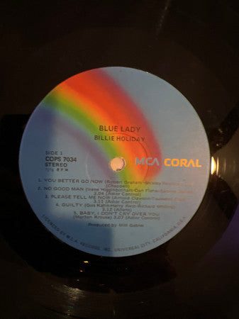Billie Holiday : Blue Lady (LP, Comp)