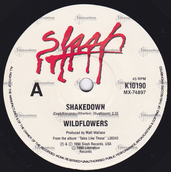 The Wild Flowers : Shakedown / The Feelings Gone (7", Single)