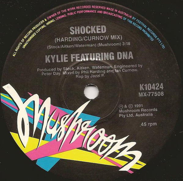 Kylie Minogue : Shocked (7", Single, Jukebox, Ltd)
