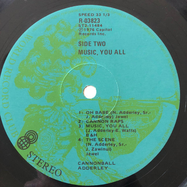 The Cannonball Adderley Quintet : Music, You All (LP, Album, Club)