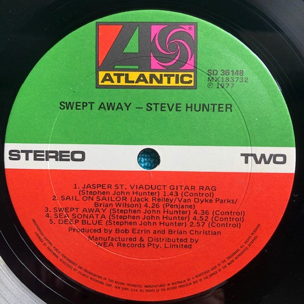 Steve Hunter : Swept Away (LP, Album)