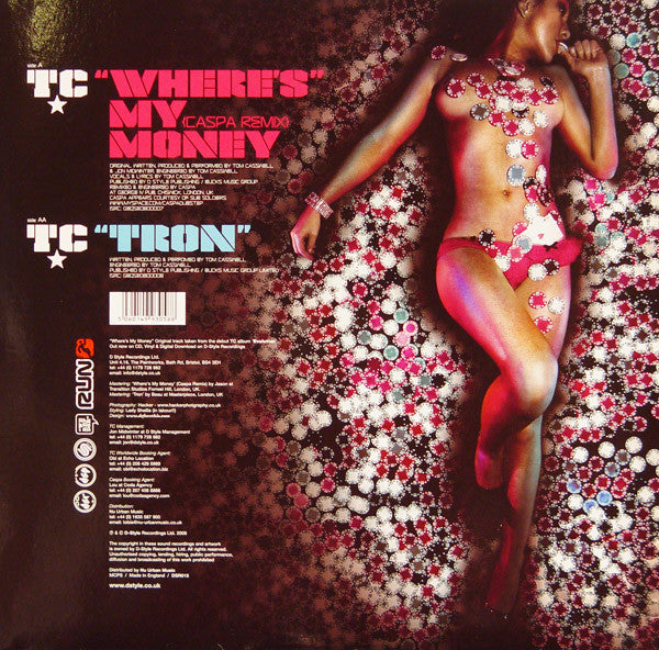 T.C. (2) : Where's My Money (Caspa Remix) / Tron (12")