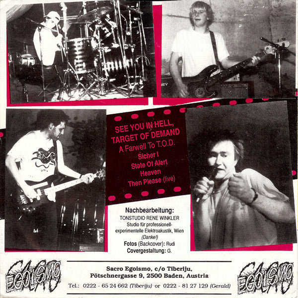 Target Of Demand : See You In Hell (7", EP)