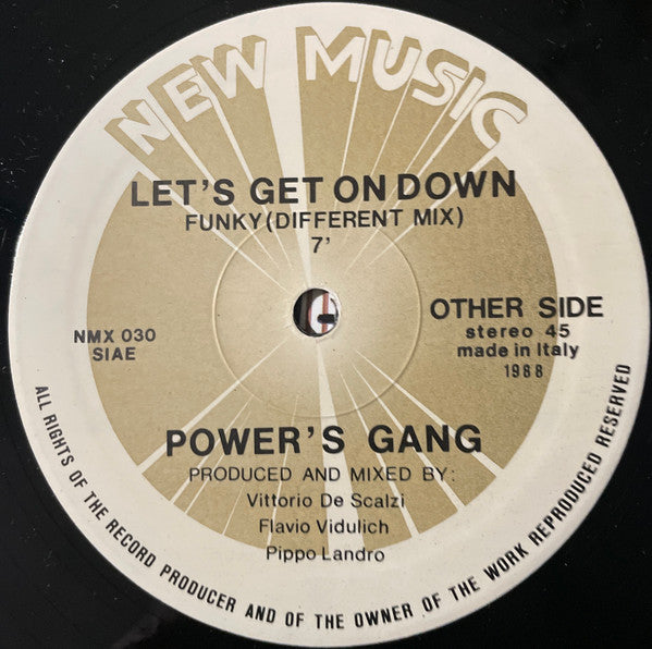 Power's Gang : Let's Get Down On Down (12")