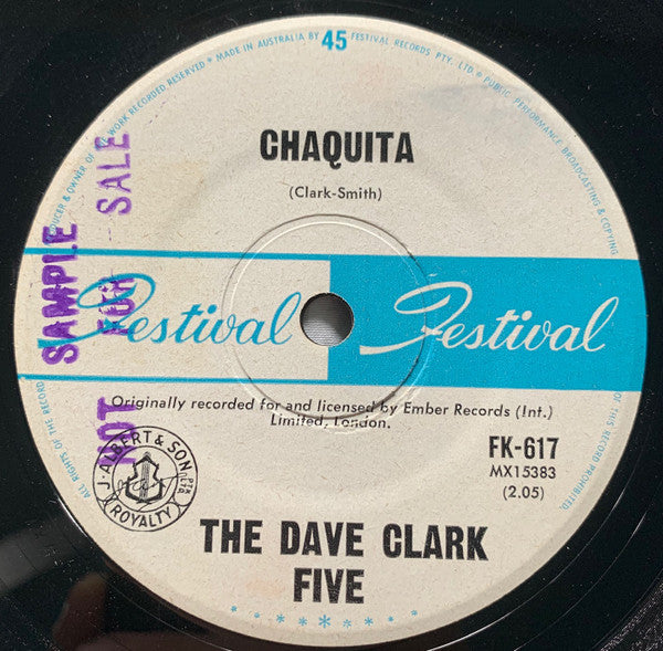 The Dave Clark Five : Chaquita (7", Single)