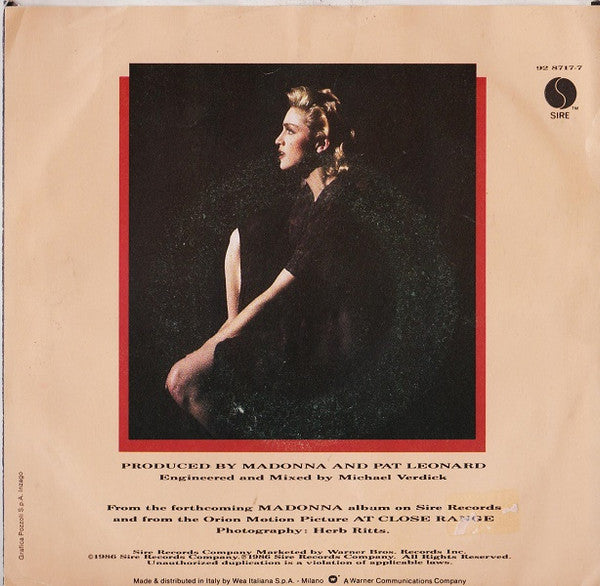 Madonna : Live To Tell (7")