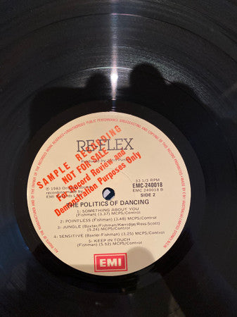 Re-Flex (2) : The Politics Of Dancing (LP, Album, Promo)