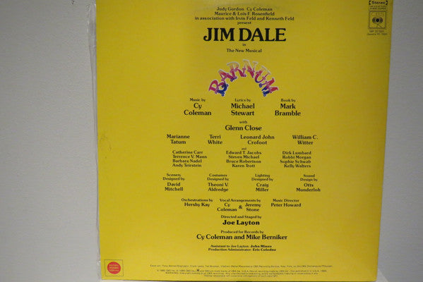 Jim Dale : Barnum (The New Musical) (LP, Gat)