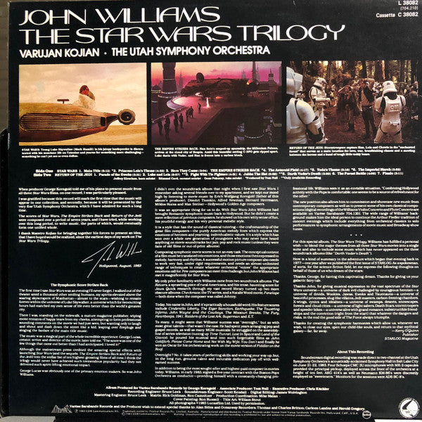 John Williams (4), Varujan Kojian, Utah Symphony Orchestra : John Williams - The Star Wars Trilogy (LP, Album)