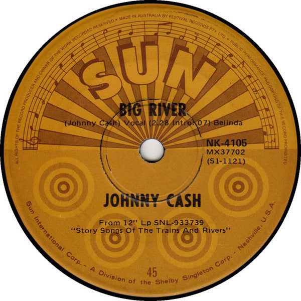 Johnny Cash : Come In Stranger (7", Single)