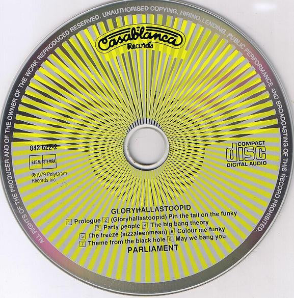 Parliament : Gloryhallastoopid (Or Pin The Tail On The Funky) (CD, Album)