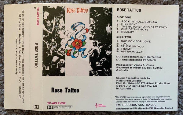 Rose Tattoo : Rose Tattoo (Cass, Album, RE, Dif)