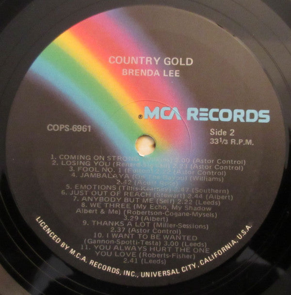 Brenda Lee : Country Gold (LP, Comp)