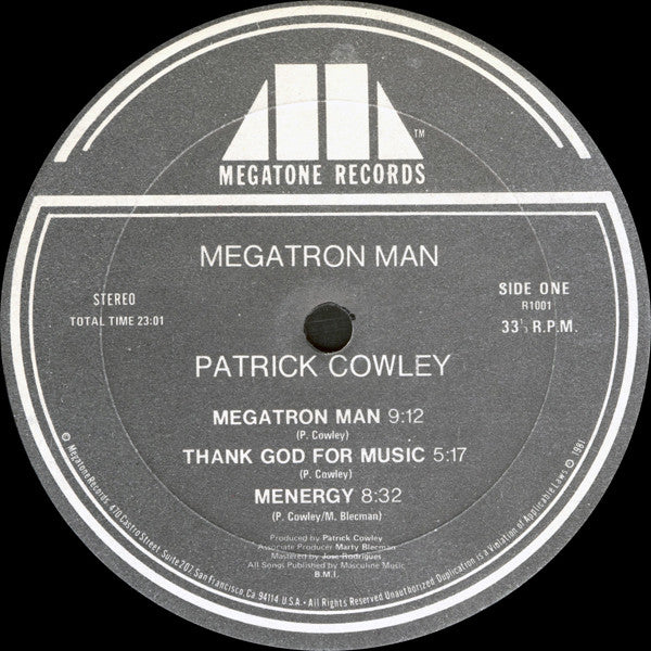 Patrick Cowley : Megatron Man (LP, Album)